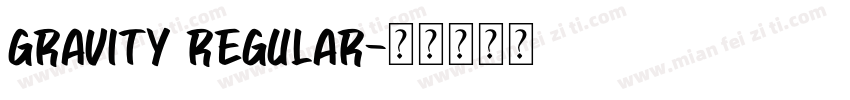 GRAVITY REGULAR字体转换